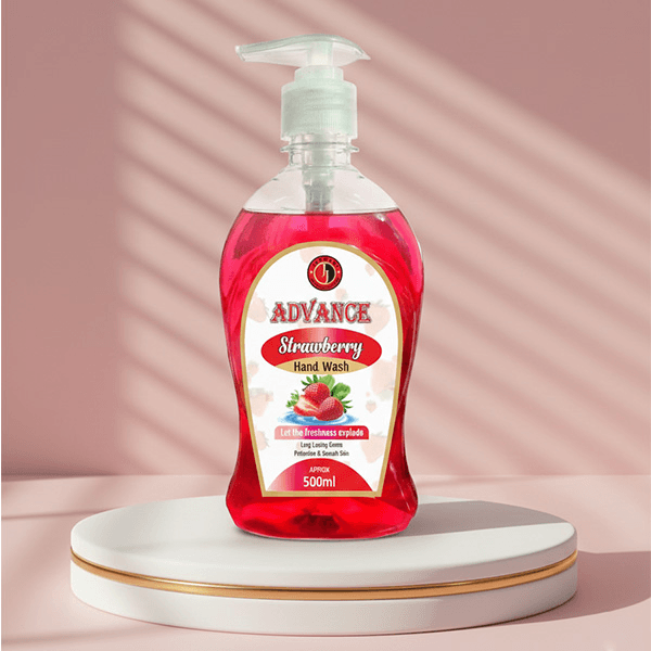 Jakwani Handwash Pump 500ml Strawberry Red